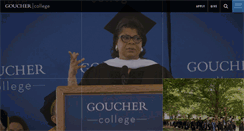 Desktop Screenshot of goucher.edu