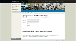 Desktop Screenshot of mail.goucher.edu