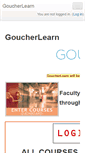 Mobile Screenshot of learn.goucher.edu