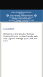 Mobile Screenshot of onecard.goucher.edu