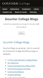 Mobile Screenshot of blogs.goucher.edu