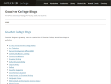 Tablet Screenshot of blogs.goucher.edu